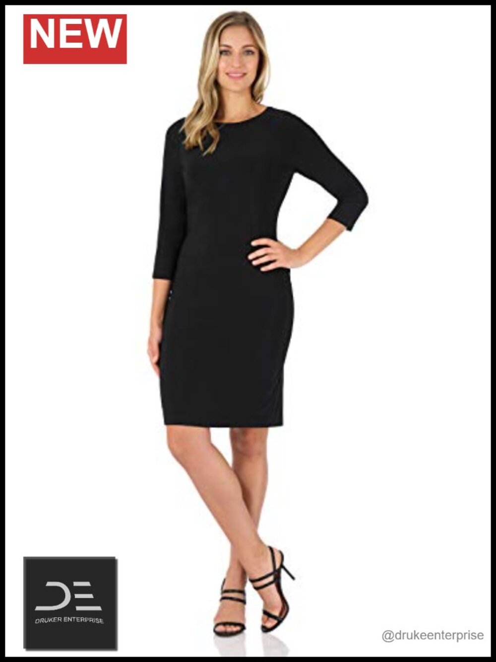 Rekucci Women's Classic Chic Shift Dress